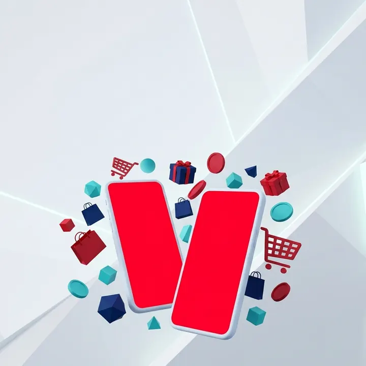 Qizil ekranli ikkita smartfon